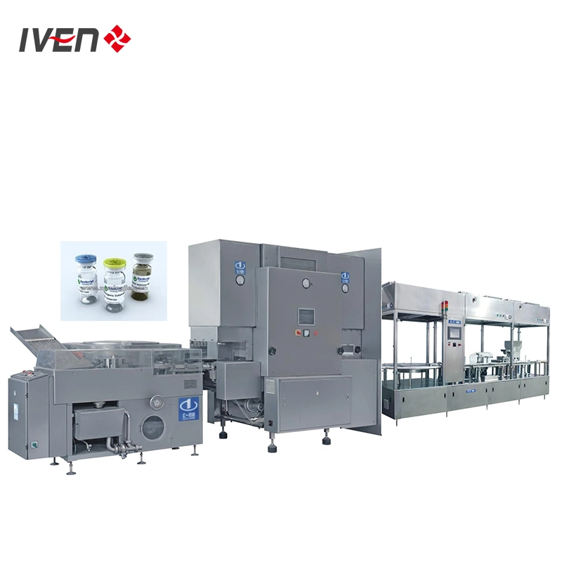 Automatic Pharmaceutical Glass Vial Liquid Powder Filling Sealing and Capping Machine