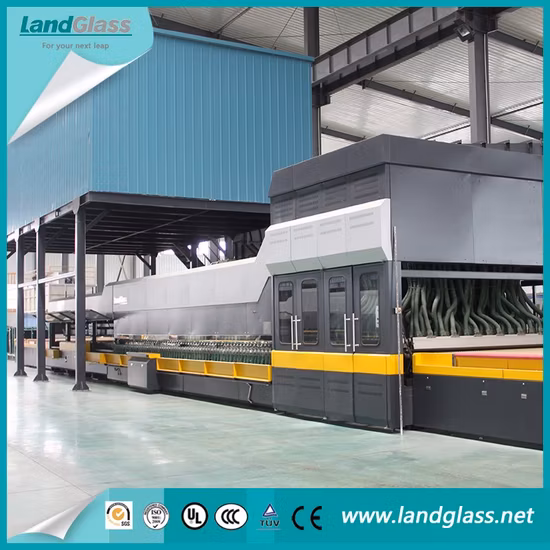 Forno a convezione orizzontale Landglass, 4 mm, basso emissivo, trasparente, costruzione piatta e vetro temperato curvo con curvatura singola