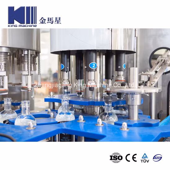 Bottiglia di vetro completamente automatica, alcol liquido, bevande, whisky, vodka, lavaggio, riempimento, tappatura, uva rossa, vino, liquori, liquori, imbottigliamento, sigillatura, etichettatura, confezionatrice